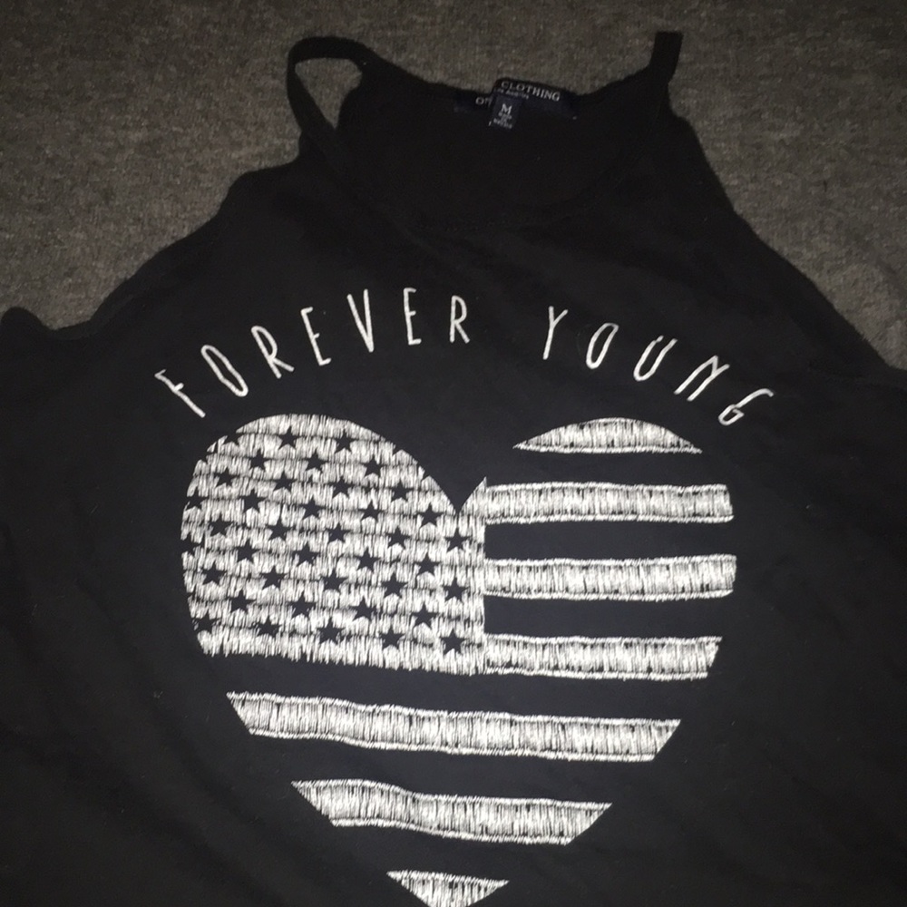 black tank top